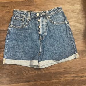 Stradivarius High-Waisted Denim Shorts